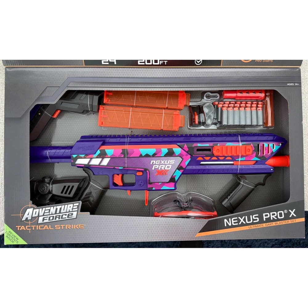 ADVENTURE FORCE/NEXUS PRO X TACTICAL STRIKE/ULTIMATE DART BLASTER/NEW/MSAF081926 - Picture 4 of 5